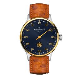 Montre Pangaea Bleu acier Lunette or PDS917GLG - MeisterSinger