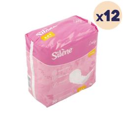 12 paquets - Couches adultes féminines Lady Confort Extra Silène - 240 unités