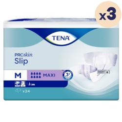 3 paquets - TENA ProSkin Slip Maxi Medium - 72 unités