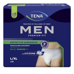 4 paquets - TENA Men Premium Fit (Niveau 4) Taille L - 40 unités