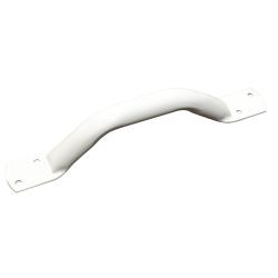 Barre d'appui en inox avec extrémités plates - Blanc - 150 kg