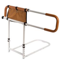 Barrière de lit rabattable - Blanc - 61 cm