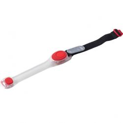 Brassard de signalisation à LED - Blanc - 18,4 cm