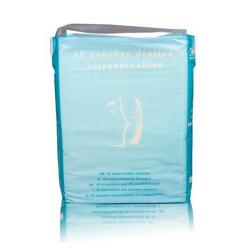 Couches adultes droites intraversables Plus 11x38 cm (x40) incontinence - Taille : Unique - Unique