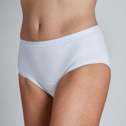 Culotte lavable semi-intraversable à fond absorbant - Taille : 2 - Blanc - 2
