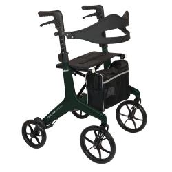Déambulateur 4 roues ultra léger Aerowalk Carbon - Vert - 68 cm