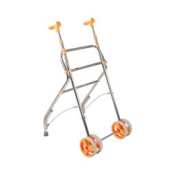 Déambulateur ultra-léger à 2 roues Rollatino - Saumon - 56 cm
