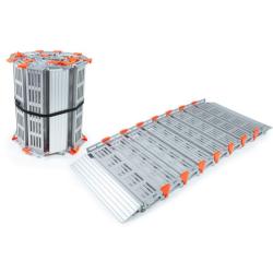 Rampe d'accès modulaire et enroulable RollAble - 335 cm - Norme ERP - Aluminium - Poids max supporté : - 453 kg