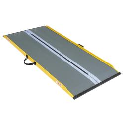 Rampe d'accès ultra légère fibre de verre - Stepless - 125 cm - Norme ERP - Aluminium avec revêtement - Poids max supporté : - 300 kg