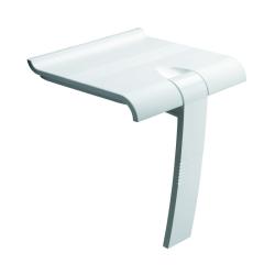 Siège de douche Pellet amovible ARSIS - époxy blanc - 45 et 50 cm