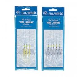 Bas De Ligne Flashmer 5 Mini-lanÇons Blanc Nacre