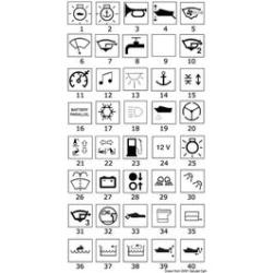 Autocollants Boutons Lumineux Type A | Osculati
