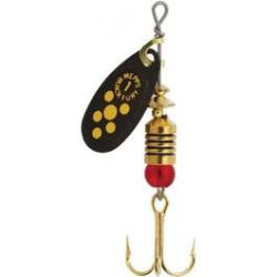 Cuiller Black Fury Chartreuse Noir Points Jaune Mepps