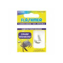 HameÇon MontÉ Flashmer Crabe Wishbone