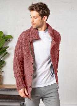 Fiche modèle - Veste zippée col montant Antonin - Bergère de France