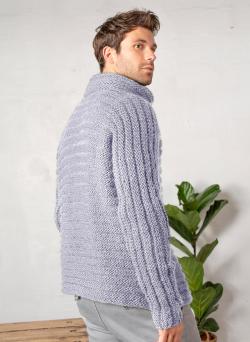 Fiche modèle - Veste zippée col montant Albert - Bergère de France