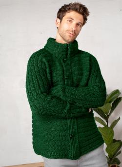 Fiche modèle - Veste zippée col montant Adrien - Bergère de France