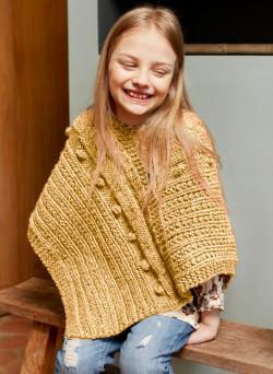 Fiche modèle - Poncho à torsades Dina - Bergère de France