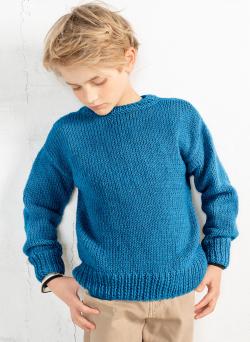 Fiche modèle - Pull col rond Silvio - Bergère de France