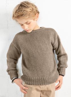 Fiche modèle - Pull col rond Sanders - Bergère de France