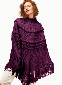 Fiche modèle - Poncho Suzon - Bergère de France