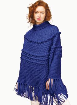 Fiche modèle - Poncho Soanne - Bergère de France
