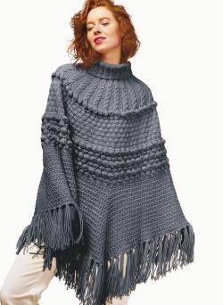 Fiche modèle - Poncho Sabine - Bergère de France