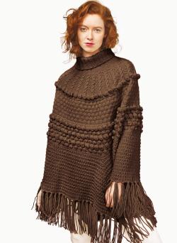 Fiche modèle - Poncho Soanna - Bergère de France