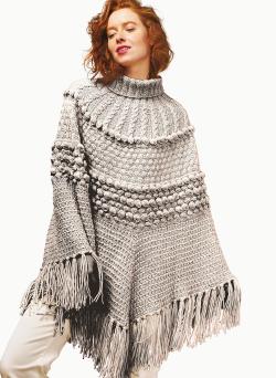 Fiche modèle - Poncho Sybille - Bergère de France