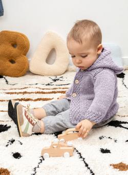 Fiche modèle - Duffle Coat bébé Sarah - Bergère de France