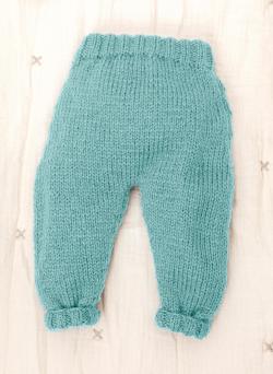 Fiche modèle - Pantalon bébé à revers Bintou - Bergère de France