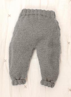 Fiche modèle - Pantalon bébé à revers Barnabé - Bergère de France