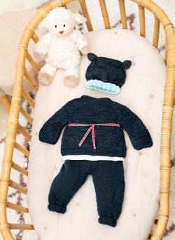Fiche modèle - Bonnet bébé Boris - Bergère de France