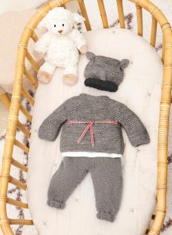 Fiche modèle - Bonnet bébé Bernard - Bergère de France