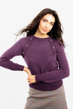 Fiche modèle - Pull raglan fantaisie Elisa - Bergère de France