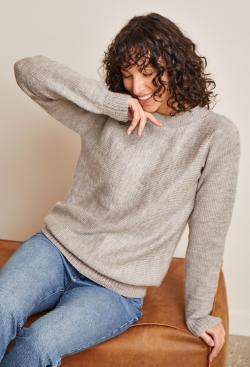 Fiche modèle - Pull col rond Bertille - Bergère de France