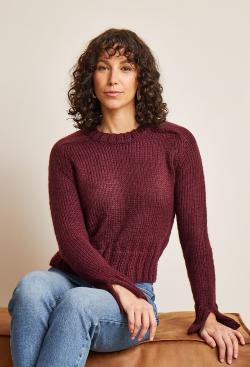 Fiche modèle - Pull manches marteau Bérénice - Bergère de France