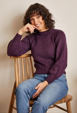 Fiche modèle - Pull col rond Isaure - Bergère de France
