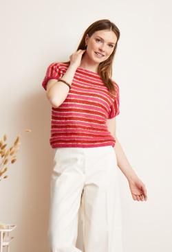 Fiche modèle - Pull point fantaisie Emilie - Bergère de France
