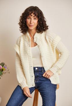 Fiche modèle - Gilet ajouré Florine - Bergère de France