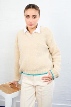 Fiche modèle - Pull col V Tosca - Bergère de France