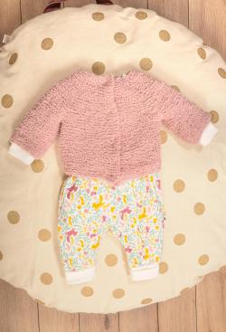 Fiche modèle - Brassière ou gilet empiècement point mousse Pauline - Bergère de France
