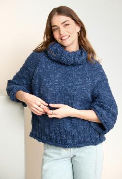 Fiche modèle - Pull cape Alix - Bergère de France