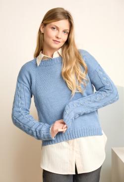 Fiche modèle - Gilet ouverture dos Bella - Bergère de France
