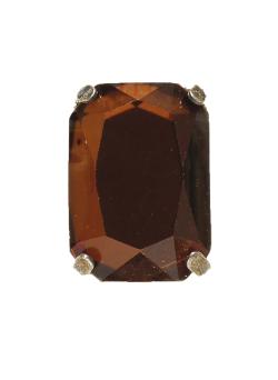 Lot de 4 pierres en verre Chocolat - Bergère de France