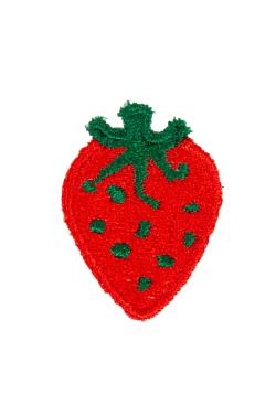 Lot de 2 écussons brodés Fraise - Bergère de France