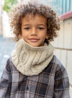 Fiche modèle - Snood à torsades Stev - Bergère de France