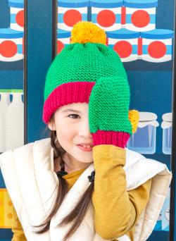 Fiche modèle - Bonnet tricolore Betty - Bergère de France