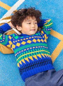Fiche modèle - Pull jacquard Brian - Bergère de France