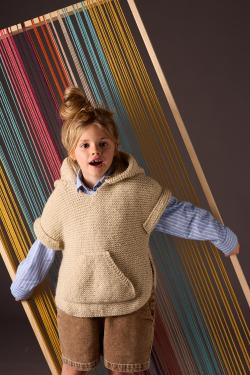 Fiche modèle - Pull poncho Sonia - Bergère de France